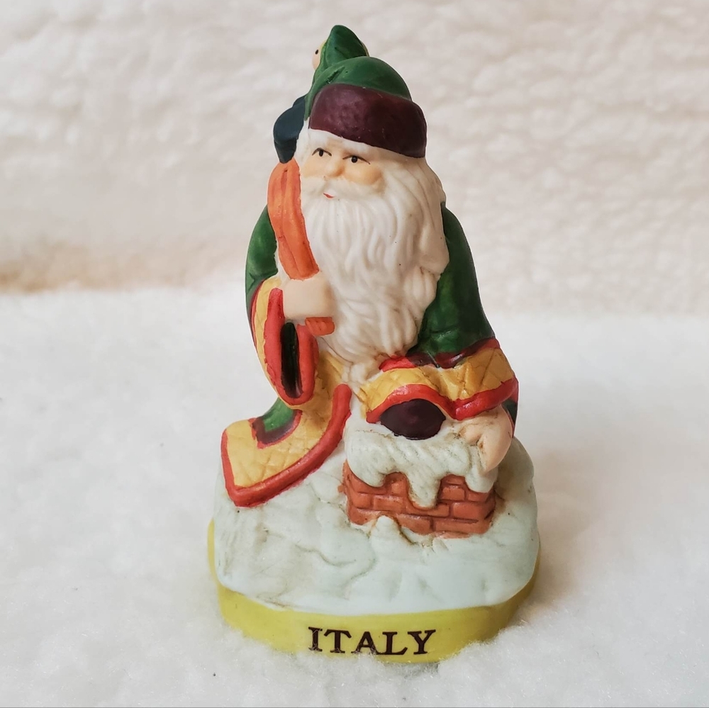Santas of the Nations Italy Porcelain Santa Figurine Christmas